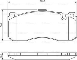 BOSCH 0 986 494 428 - Set placute frana,frana disc www.parts5.com