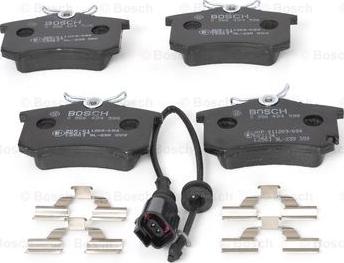 BOSCH 0 986 494 598 - Brake Pad Set, disc brake www.parts5.com