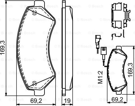 BOSCH 0 986 494 580 - Juego de pastillas de freno www.parts5.com