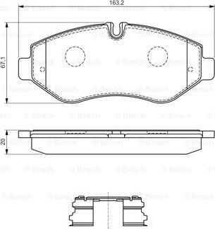 BOSCH 0 986 494 582 - Brake Pad Set, disc brake www.parts5.com