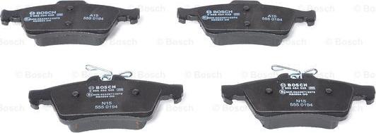 BOSCH 0 986 494 528 - Brake Pad Set, disc brake www.parts5.com