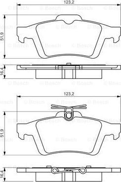 BOSCH 0 986 494 528 - Brake Pad Set, disc brake www.parts5.com