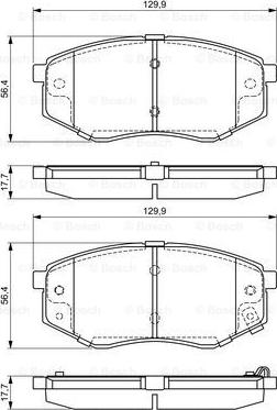 BOSCH 0 986 494 692 - Set placute frana,frana disc www.parts5.com