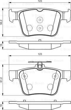 BOSCH 0 986 494 658 - Σετ τακάκια, δισκόφρενα www.parts5.com