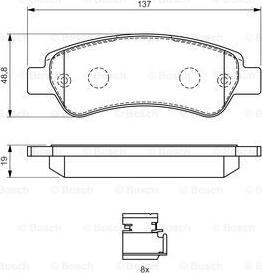 BOSCH 0 986 494 604 - Juego de pastillas de freno www.parts5.com