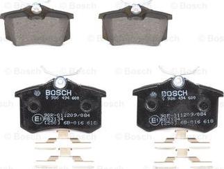 BOSCH 0 986 494 600 - Komplet zavornih oblog, ploscne (kolutne) zavore www.parts5.com