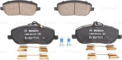 BOSCH 0 986 494 615 - Brake Pad Set, disc brake www.parts5.com