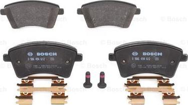 BOSCH 0 986 494 612 - Set placute frana,frana disc www.parts5.com