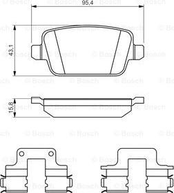 BOSCH 0 986 494 639 - Brake Pad Set, disc brake www.parts5.com