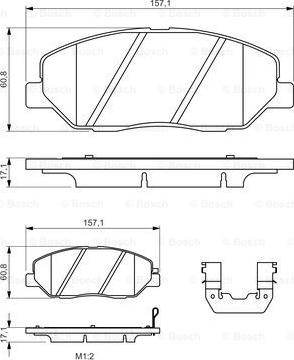 BOSCH 0 986 494 631 - Brake Pad Set, disc brake www.parts5.com