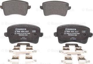 BOSCH 0 986 494 637 - Brake Pad Set, disc brake www.parts5.com