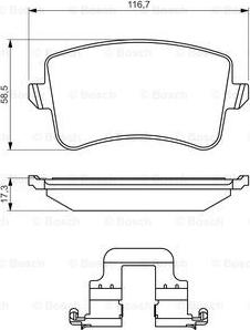 BOSCH 0 986 494 637 - Brake Pad Set, disc brake www.parts5.com