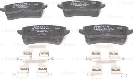 BOSCH 0 986 494 637 - Brake Pad Set, disc brake www.parts5.com