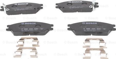 BOSCH 0 986 494 620 - Brake Pad Set, disc brake www.parts5.com