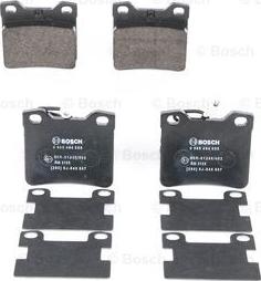 BOSCH 0 986 494 055 - Bremsbelagsatz, Scheibenbremse www.parts5.com