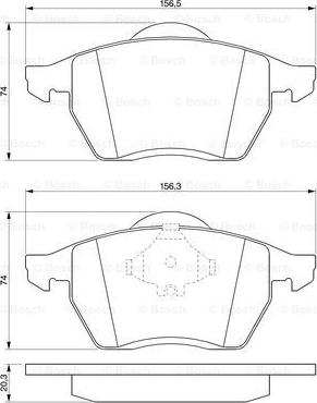 BOSCH 0 986 494 003 - Kit de plaquettes de frein, frein à disque www.parts5.com