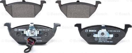 BOSCH 0 986 494 019 - Komplet pločica, disk-kočnica www.parts5.com