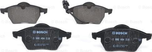 BOSCH 0 986 494 018 - Set placute frana,frana disc www.parts5.com