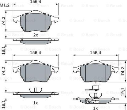 BOSCH 0 986 494 018 - Set placute frana,frana disc www.parts5.com