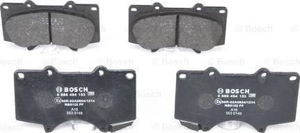 BOSCH 0 986 494 153 - Set placute frana,frana disc www.parts5.com