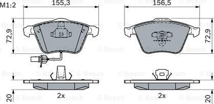 BOSCH 0 986 494 104 - Set placute frana,frana disc www.parts5.com