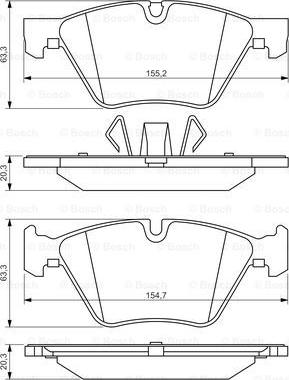 BOSCH 0 986 494 117 - Set placute frana,frana disc www.parts5.com