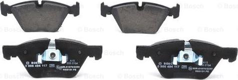 BOSCH 0 986 494 117 - Set placute frana,frana disc www.parts5.com