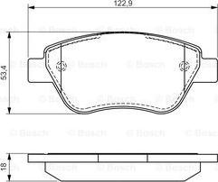 BOSCH 0 986 494 132 - Juego de pastillas de freno www.parts5.com