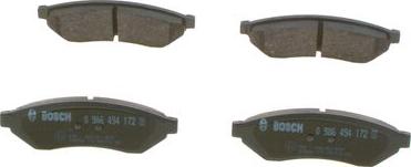 BOSCH 0 986 494 172 - Brake Pad Set, disc brake www.parts5.com