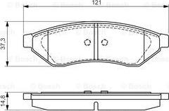 BOSCH 0 986 494 172 - Brake Pad Set, disc brake www.parts5.com