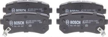 BOSCH 0 986 494 887 - Set placute frana,frana disc www.parts5.com