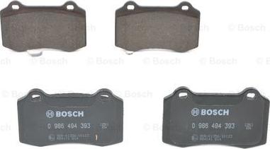 BOSCH 0 986 494 393 - Brake Pad Set, disc brake parts5.com