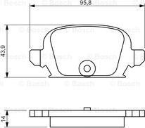 BOSCH 0 986 494 340 - Brake Pad Set, disc brake www.parts5.com