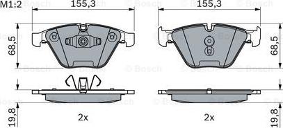 BOSCH 0 986 494 354 - Brake Pad Set, disc brake www.parts5.com