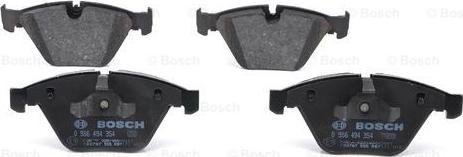 BOSCH 0 986 494 354 - Brake Pad Set, disc brake www.parts5.com