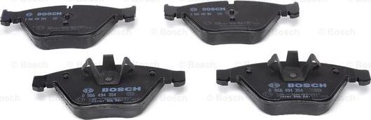 BOSCH 0 986 494 354 - Brake Pad Set, disc brake www.parts5.com