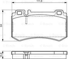 BOSCH 0 986 494 356 - Piduriklotsi komplekt,ketaspidur www.parts5.com