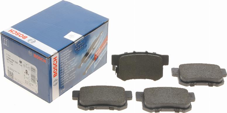 BOSCH 0 986 494 358 - Sada brzdových destiček, kotoučová brzda www.parts5.com