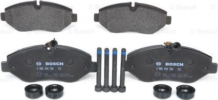 BOSCH 0 986 494 334 - Brake Pad Set, disc brake parts5.com