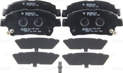 BOSCH 0 986 494 333 - Set placute frana,frana disc www.parts5.com