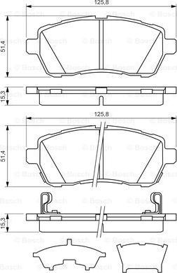 BOSCH 0 986 494 321 - Set placute frana,frana disc www.parts5.com