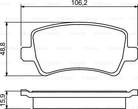 BOSCH 0 986 494 248 - Set placute frana,frana disc www.parts5.com