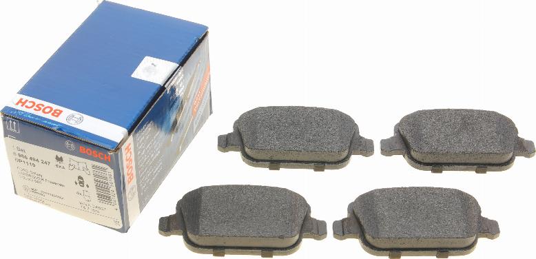 BOSCH 0 986 494 247 - Brake Pad Set, disc brake parts5.com