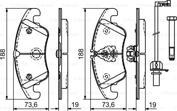 BOSCH 0 986 494 201 - Set placute frana,frana disc www.parts5.com