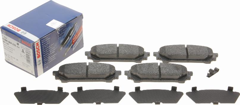 BOSCH 0 986 494 232 - Brake Pad Set, disc brake parts5.com