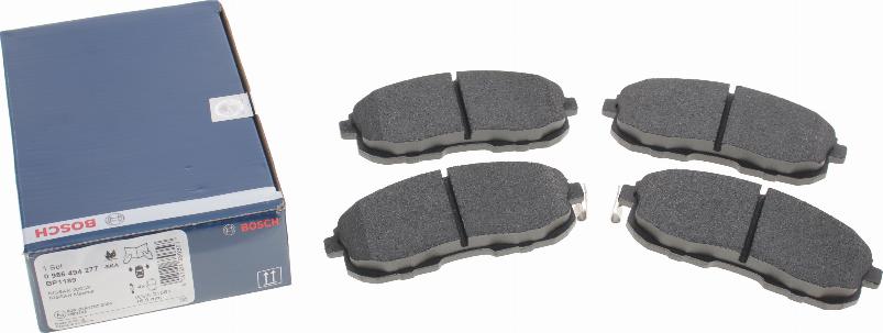 BOSCH 0 986 494 277 - Brake Pad Set, disc brake parts5.com