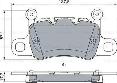 BOSCH 0 986 494 794 - Set placute frana,frana disc www.parts5.com