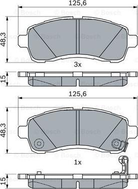 BOSCH 0 986 494 754 - Brake Pad Set, disc brake www.parts5.com