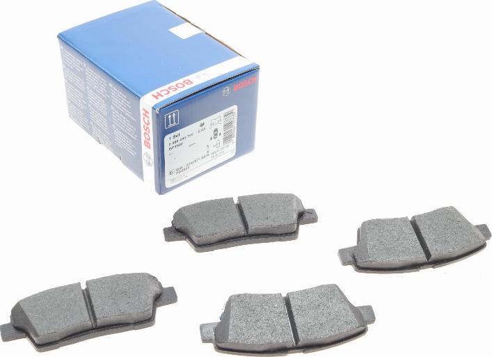 BOSCH 0 986 494 766 - Brake Pad Set, disc brake parts5.com