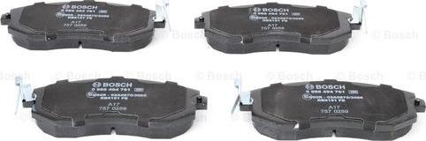 BOSCH 0 986 494 761 - Sada brzdových destiček, kotoučová brzda www.parts5.com